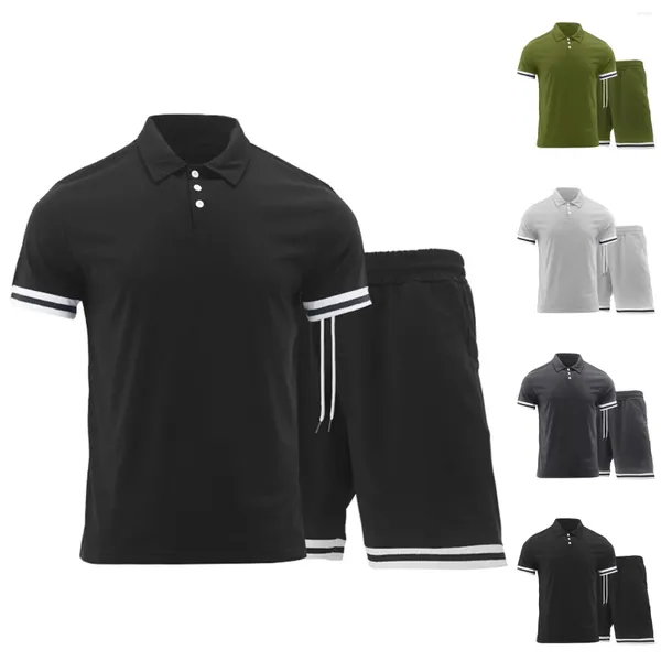 Survêtements pour hommes Survêtement 2 pièces Ensemble Tendance d'été Sport Costume hawaïen T-shirt à manches courtes et shorts Casual Mode Homme Vêtements