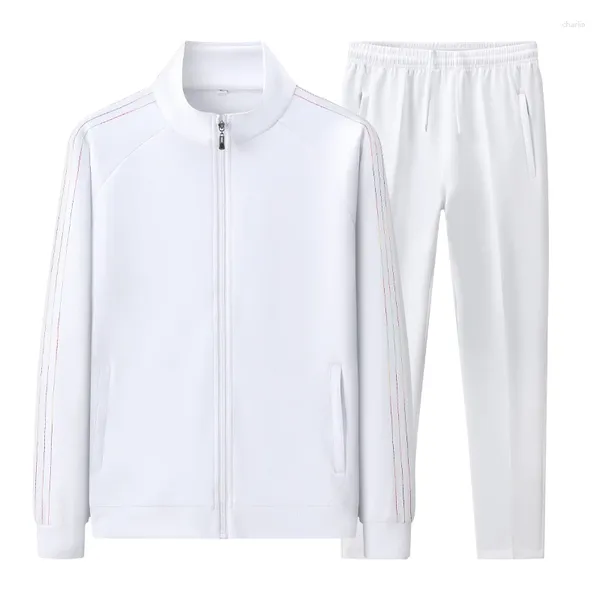 Chándales para hombres Chándal Conjuntos de ropa deportiva para hombres Primavera Otoño Traje de jogging causal masculino 2 piezas Chaqueta Pantalones de chándal Tamaño L-5XL