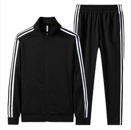 Chándales para hombres Conjuntos de chándal Traje deportivo Chaqueta con cremallera informal Pantalones Conjunto de dos piezas Trajes deportivos Primavera y otoño Ropa deportiva de marca para hombres 230417