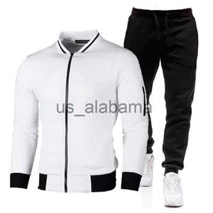 Survêtements pour hommes Survêtements hommes sweat-shirt doux sport polaire ensembles gymnases printemps automne veste + pantalon décontracté survêtement pour hommes vêtements de sport fitness x0907