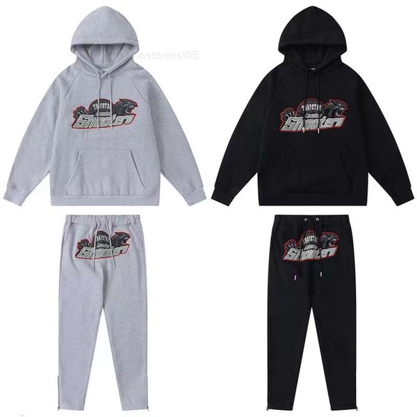 Survêtements pour hommes Trapstar Designer Set Tiger Head costume polaire sport serviette broderie lettre femmes hommes survêtement sweats à capuche et pantalonsSMLXL