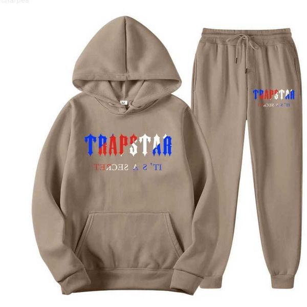 Survêtements pour hommes TRAPSTAR London Marque Imprimé Sportswear Hommes femmes pcs Sweats à capuche amples Trapstar Survêtement yk Sweat Pantalon Chandal Loisirs tendance 665ess