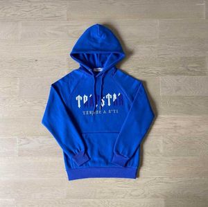 Trapsuits voor heren Trapstar Man Set Chenille Decodeerd Hooded Tracksuit Bright Dazzling Blue White Trapstar Jacke Schwarz Woman Suit Classic Design 66ess