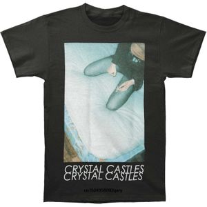 Survêtements pour hommes Vintage Crystal Castles Doe Deer Rock Band T-shirt Couverture d'album T-shirt Noir Métal Tshirt Mort T-shirts 230322