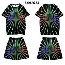 Tracksuits voor heren Visual Art Gedrukte Hawaiian Beach Short Sleeve T-shirt Shorts Casual Streetwear Basketball Kleding Grootte XXS-4XLMEN's