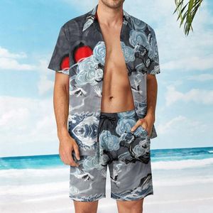 Survêtements pour hommes Water Clouds Beach Suit Unique 2 Pieces Pantdress High Quality Swimming USA Size
