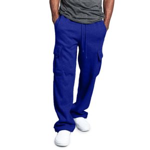 Chándales para hombres Casa Blanca Pantalón suelto y casual para hombre Pantalón Color sólido Cintura atada Deportes Pantalones largos sueltos con bolsillos Simple L 221122