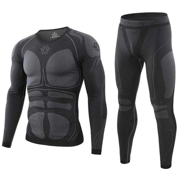 Survêtements pour hommes Vêtements de cyclisme thermiques d'hiver de haute qualité Sous-vêtements thermiques pour hommes Ensemble de sous-vêtements pour hommes Sous-vêtements d'entraînement de compression Z0224 pour hommes