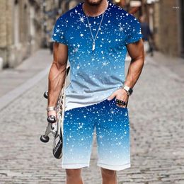 Survêtements pour hommes hiver motif flocon de neige série homme / femme streetwear vêtements pour hommes été 2023 t-shirts de luxe