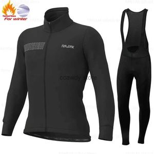 Survêtements pour hommes Hiver Thermique Fece Cyclisme Jersey SetPro Team Racing Bike Suit Mountian Hommes Vêtements Ropa CiclismoH2421