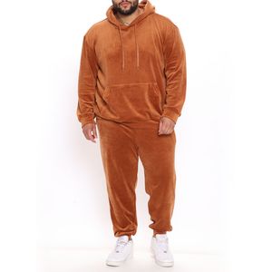 Men S Tracksuits Winter Warm Hoodie Men Fashion Solid Two Piece Sets Autumn Casual Sweatshirt met lange mouwen en broekpakken Heren 220926
