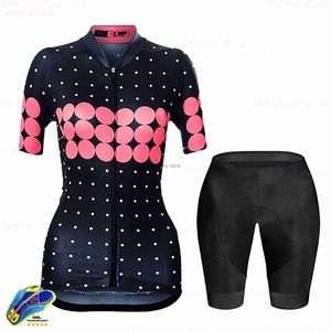 Survêtements pour hommes Femmes Vêtements de cyclisme Bicyc Jersey Set FaRopa CiclismoGirl Cyc Casual Wear Road Bike Bib Short4H2421