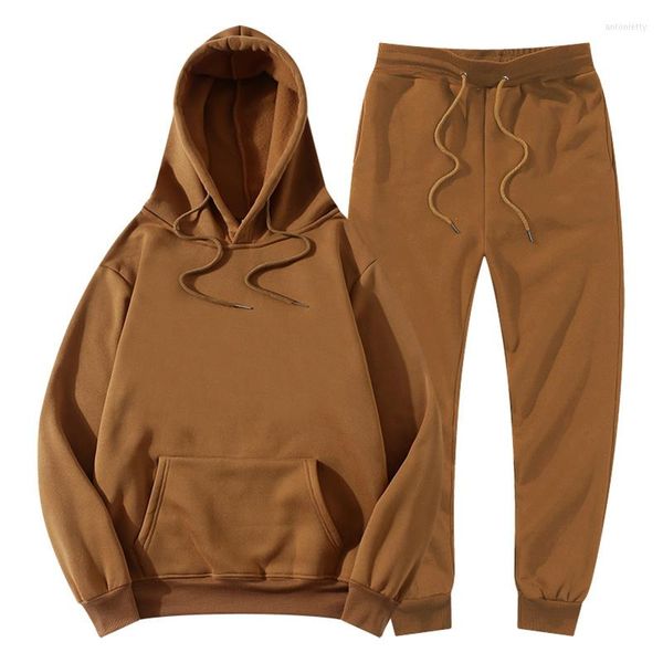 Chándales de hombre Chándal de mujer Sudaderas con capucha clásicas Conjunto de pantalones Trajes de jogging Conjuntos de pantalones de chándal Otoño Invierno Fleece Jogger Sports