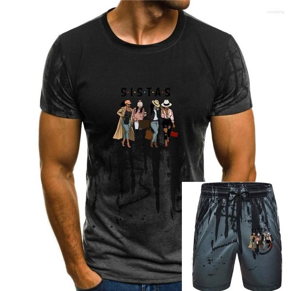 Survêtements pour hommes femmes été deux pièces ensemble génial Afro fille Sistas mélanine Ie hauts Biker Shorts survêtement tenues assorties