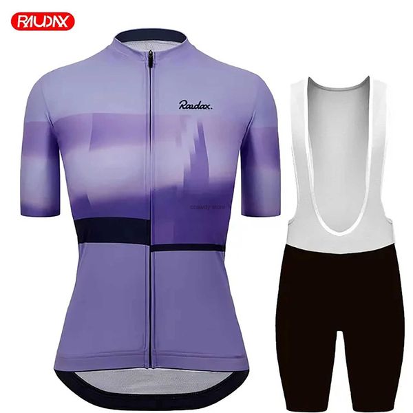 Trajes para hombres para mujer Pantalones cortos de ciclismo Jersey Traje de verano Seves cortos Ropa Triatlón Bicicleta de montaña Ropa Maillot Ciclismo MujerH2421