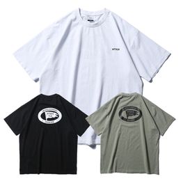 Survêtements pour hommes WTAPS Summer Col rond Imprimer T-shirt à manches courtes en vrac 23ss Harajuku sur la taille Vêtements City Boys Top 230703