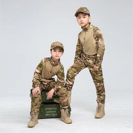 Survêtements pour hommes Jeunes hommes Tactique Frog Costume Camouflage Entraînement en plein air Chasse à manches longues Camp militaire d'été Uniforme d'élève Mâle