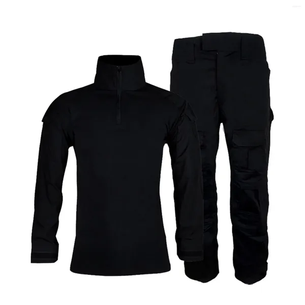 Chándales para hombre Camisa larga con cremallera Pantalones de trabajo Traje de manga 1/4 Henley Trajes casuales al aire libre Coattails Bolsa de ropa para hombre