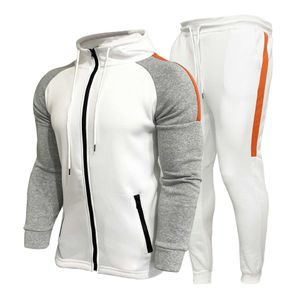 Tracksuits voor heren Zogaa 2021Brand Sportswear 2-delige set Letter Print Plus Size Jogging Suite Kleding G221007