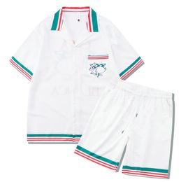 Tracksuits voor heren2023 Zomer Nieuw gedrukt shirt Herenset Casual shorts Losse tweedelige set voor heren met korte mouwen