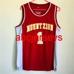 Heren Tracy McGrady #1 High School Retro throwback gestikte basketball jersey genaaide camisa-borduursel S-XXL