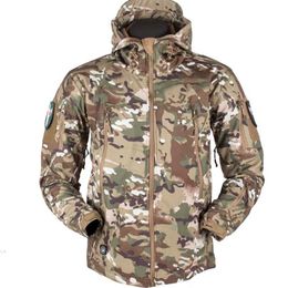 Herentraining Jas Amerikaanse Militaire Uniform Winter Plus Size Camouflage Jacket Shark Soft Shell Tactical 211217