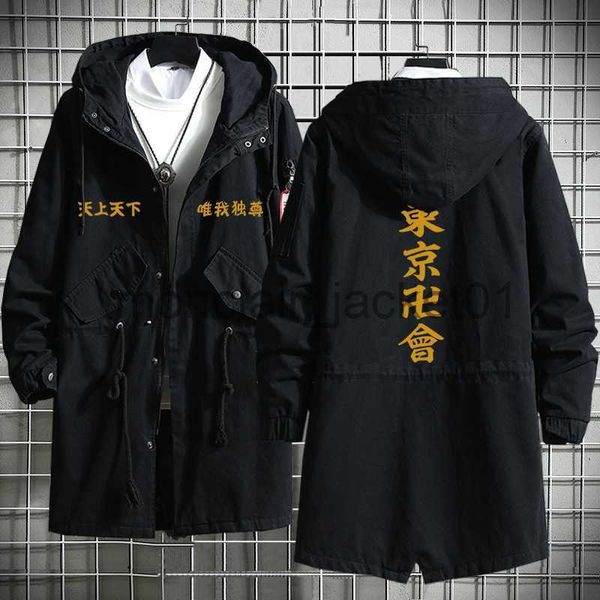 Trenchs pour hommes 15 Modèle Anime Tokyo Revengers Kokounoi Hajime Cosplay Costume Trench Coat Manteau Tokyo Manji Gang Noir Tenues Femme Homme J230920