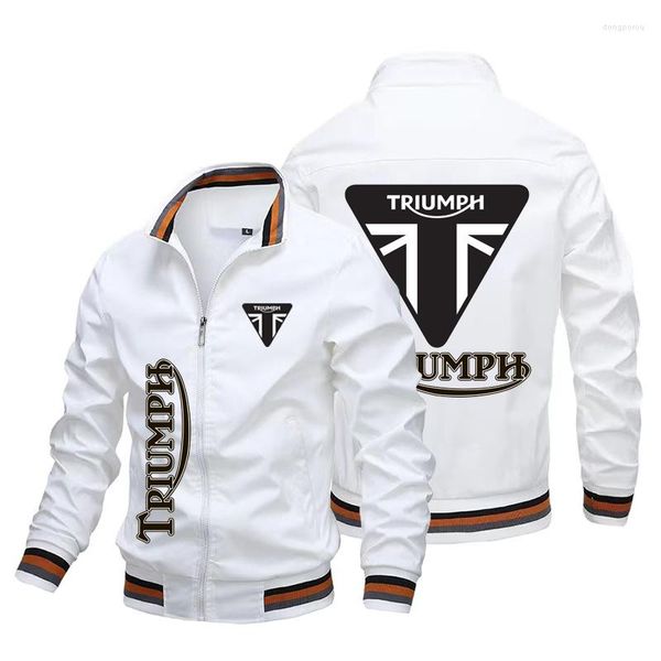 Trench Coats 2022 Veste hommes d'automne Trumph Auto Logo Motorcycle de course Hiver Bomber Férophère Militaire imperméable U