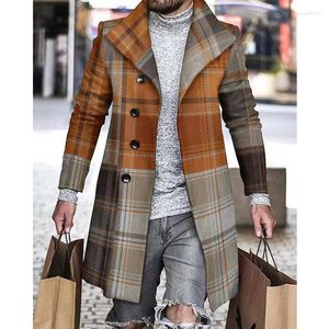 Hommes Trench manteaux 2022 hiver mode hommes coupe-vent hommes vêtements longs hommes décontracté affaires manteau loisirs pardessus mâle Style Punk