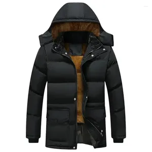 Mannen Trenchcoats 2023 Waterdichte Fleece Capuchon Outdoor Mannen Jas Leisure Fluwelen Thicked Warm Houden Jas Windbreakers Parka