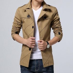 Heren Trench Coats 2023 Windscheiding Korte mannen Jacket Rapel Casual Parkas Overjas mannelijke Koreaanse mode klassieker Vintage Slim Fit Coat 5xl
