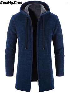 Les trenchs masculins 2024 Automne Hiver Cashmere Capon de tricot en tricot en mollet