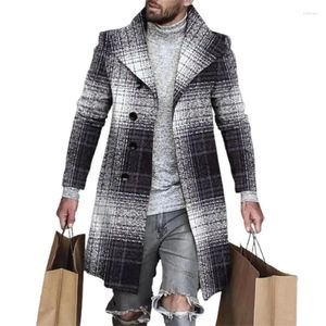 Trenchs de hommes 2024 Casual Hommes Manteau Hiver 6 Couleurs Formel Veste pour hommes Plus Taille S-3XL en plein air