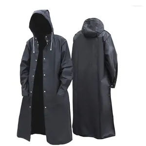 Trenchcoats voor heren en beschermende jas voor dames Klimmen Transparante verdikte zwart-witte regenjas
