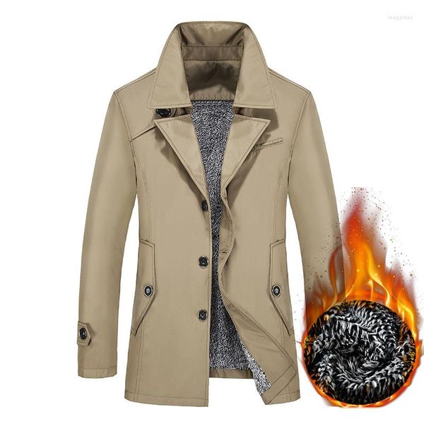 Hommes Trench Manteaux Automne Mode Hommes Manteau Mâle Blazer Conception Affaires Costume Décontracté Veste Hiver Épais Chaud Coupe-Vent Plus La Taille 8XL