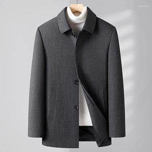 Heren Trench Coats Autumn Winter Fashion Coat Hoogwaardige zakelijke casual jassen mannen Kleding Volledige grootte M-4XL