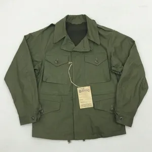 Trench Coats Bob Dong US Army M-43 Veste de terrain Vintage Military Unifrom Green