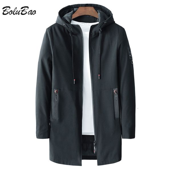 Trenchs pour hommes Bolubao Printemps Coupe-vent Veste légère Mode extérieure imperméable à capuche longue veste mâle coupe-vent décontracté 230831