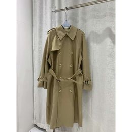 Trench Coats C23 Earnom Automne Nouvelle mode Single Breasted Decorative Temperament Lazy Matel