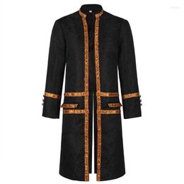 Herren-Trenchcoats, Mantel, Frühling und Herbst, einfarbig, Vintage-Qualität, Herren-Stil, lang, Übergröße