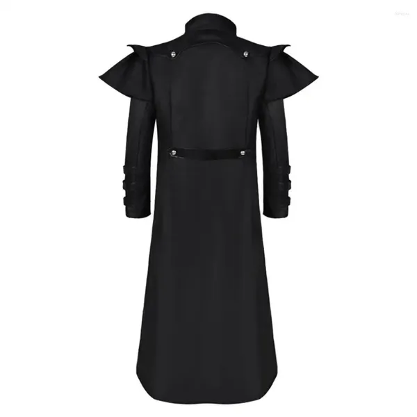 Gabardinas para hombres Abrigo de solapa con bloques de color Medieval Royal Gothic Steampunk Cosplay para Halloween Escenario Rendimiento Retro Color a juego