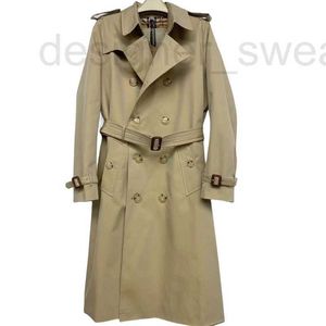 Designer des trenchs masculins 24kensington version coréenne trench coather long de style britannique à double poitrine