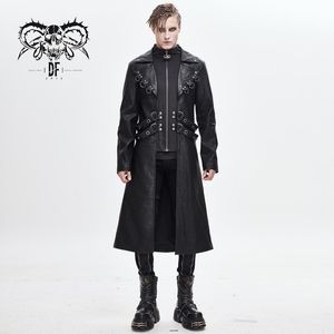 Trenchs pour hommes Devil Fashion Steampunk Longue Veste Punk Beau Party Show Costume Performance