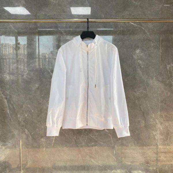 Trenchs pour hommes Mode B Marque Sweat-shirt Design de luxe Printemps Solide Sweat à capuche blanc de haute qualité Vêtements de protection solaire légers