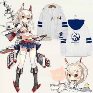 Gabardina para hombre juego Azur Lane IJN Ayanami estilo 3D estampado otoño moda cremallera Sherpa chaqueta polar prendas de vestir abrigo deportivo Plu Anime