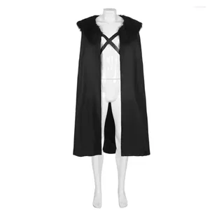 Trench Coats Halloween Men Men Menon Retro Steampunk Cloak Cape Dress Up Clothing Party Robe Male Black Long Longwear