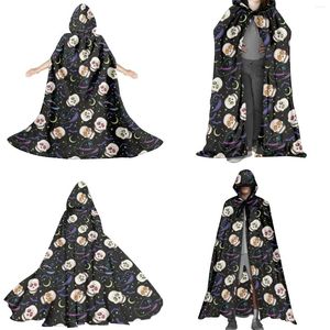 Trenchs pour hommes Halloween Squelette Thème Cape Goth Vampire Costumes de Noël unisexes Déguisements Motifs personnalisables Garçons Filles