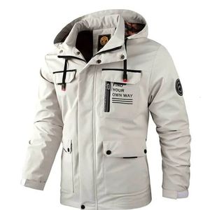 Trenchs pour hommes à capuche décontractée veste de haute qualité coupe-vent extérieur vêtements thermiques léger imperméable mode froid Wint 231010