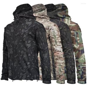 Hommes Trench Coats Veste Coupe-Vent Imperméable Tactique À Capuche Bomber Veste Hommes Fran22