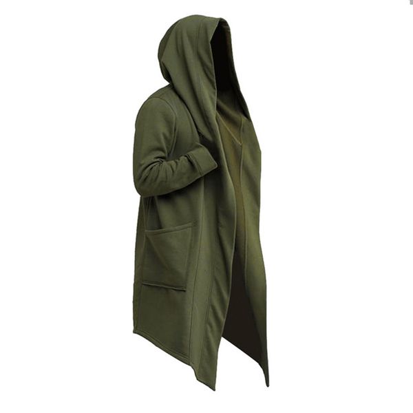 Trench da uomo JODIMITTY Felpe con cappuccio da uomo Felpe con cappuccio hip-hop nere Giacca moda maniche lunghe Mantello Cappotti da uomo Capispalla 220826